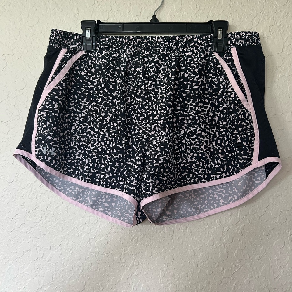Under Armour Black and Pink Athletic Shorts